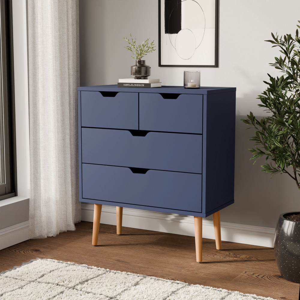 Kathmandu Blue 2 Over 2 Chest of Drawers
