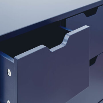 Kathmandu Blue 2 Over 2 Chest of Drawers