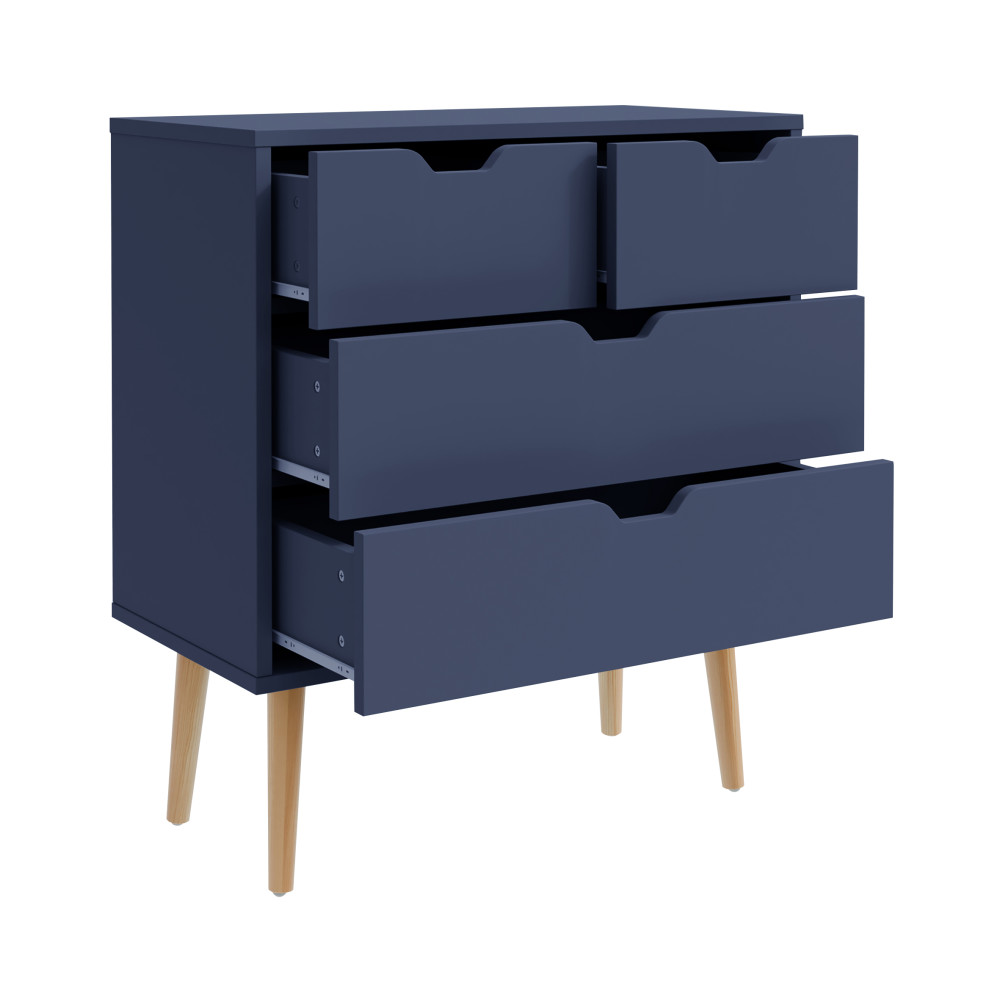 Kathmandu Blue 2 Over 2 Chest of Drawers