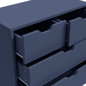 Kathmandu Blue 2 Over 2 Chest of Drawers