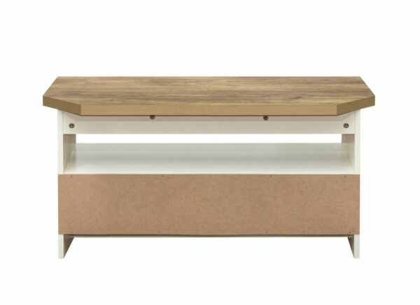 Cullercoats Corner TV Unit | Cream & Oak