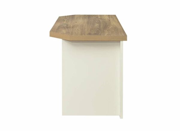 Cullercoats Corner TV Unit | Cream & Oak
