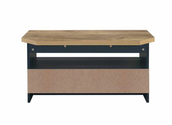 Cullercoats Corner TV Unit | Navy Blue & Oak