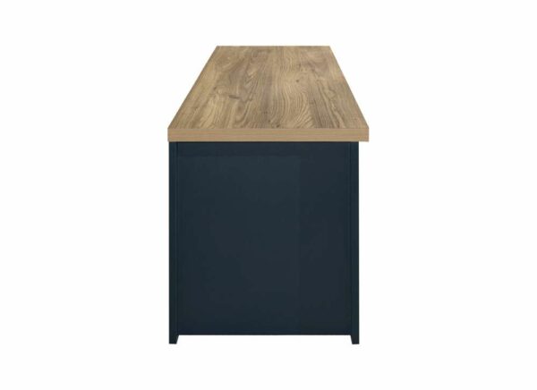 Cullercoats Large TV Unit | Navy Blue & Oak