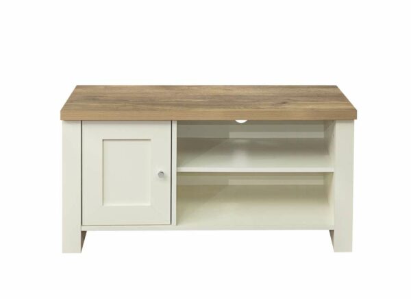 Cullercoats Small TV Unit | Cream & Oak