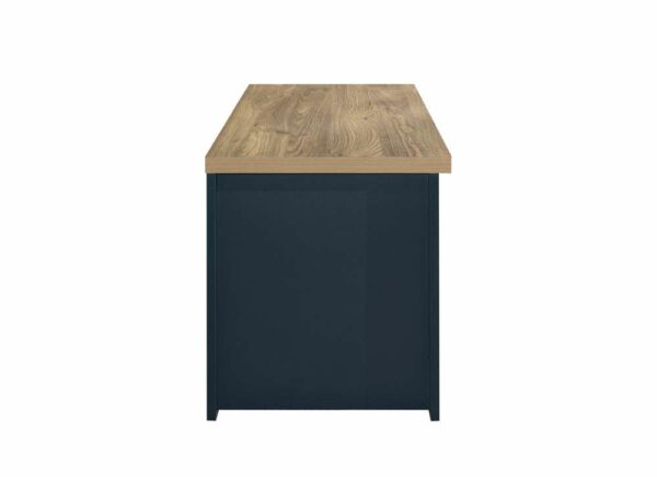 Cullercoats Small TV Unit | Navy Blue & Oak