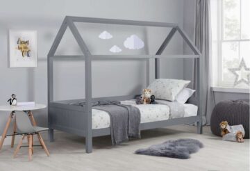 Cassa Grey 3′ Single Bed | Low Foot