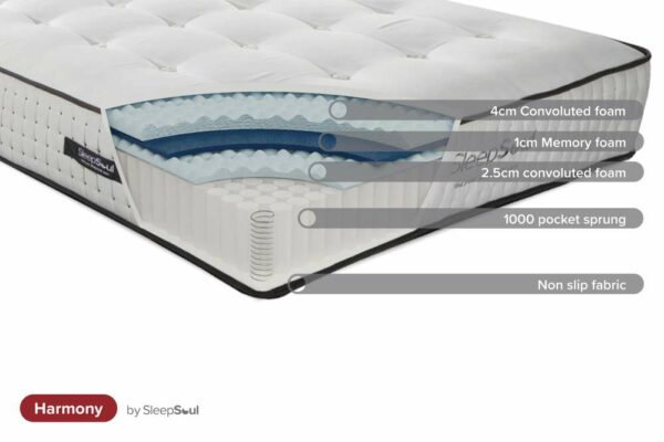 Harmony Super King Mattress | White