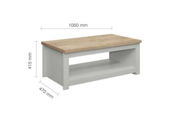 Cullercoats Coffee Table | Grey & Oak