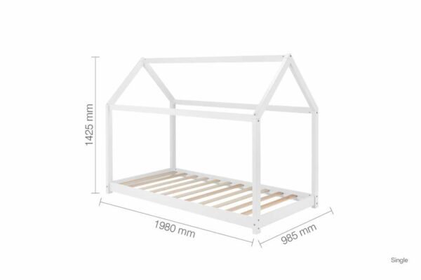 Cassa Single Bed | White