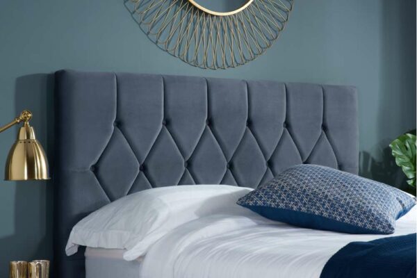 Paisley Double Bed | Grey
