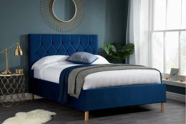 Paisley Double Bed | Blue