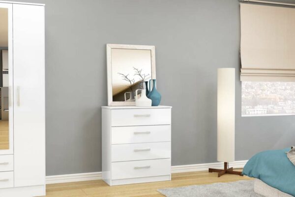 Bali 4 Drawer Chest | White
