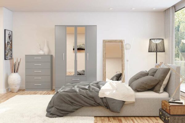 Bali 4 Drawer Chest | Grey
