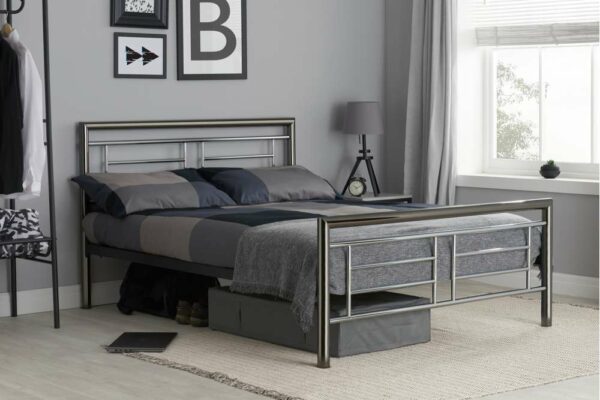 Viewpark King Bed | Silver