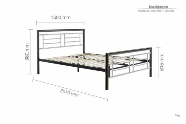 Viewpark King Bed | Silver