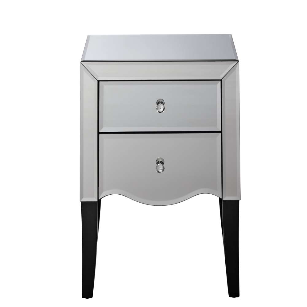 Mirror bedside drawers discount