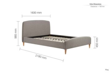 Montgomery Grey 5′ King Size Bed