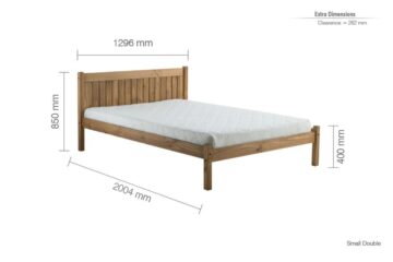 Neath Small Double Bed | Pine