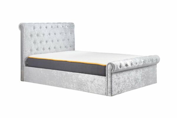 Crewe Double Ottoman Bed | Grey