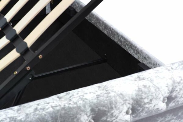 Crewe Double Ottoman Bed | Grey