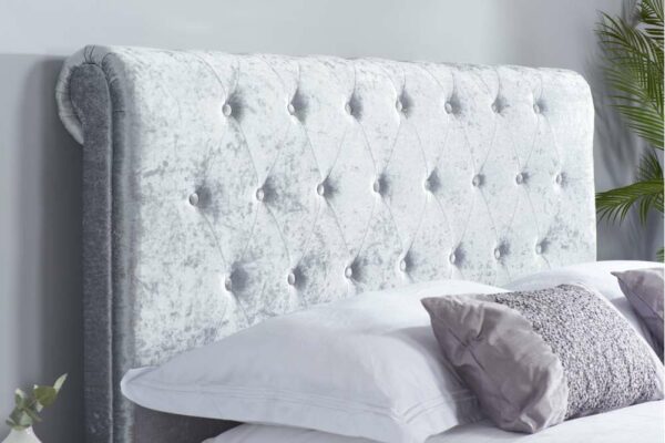 Crewe Double Ottoman Bed | Grey