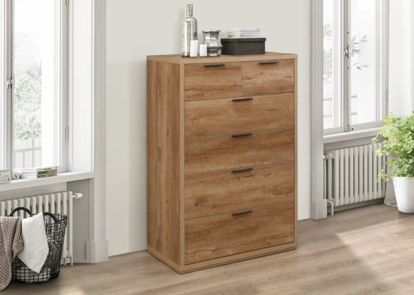 Crosby 4 + 2 Chest | Rustic Oak