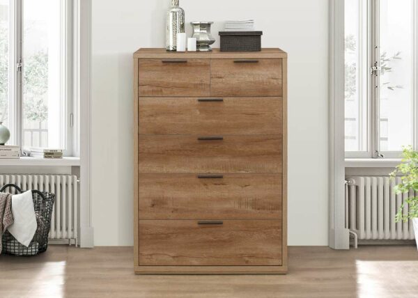 Crosby 4 + 2 Chest | Rustic Oak