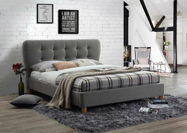 Daventry Double Bed | Grey