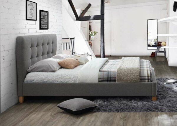 Daventry Double Bed | Grey