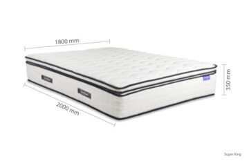 Space Super King Mattress | White