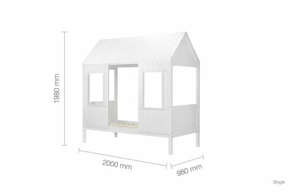 Cassa Single Bed | White