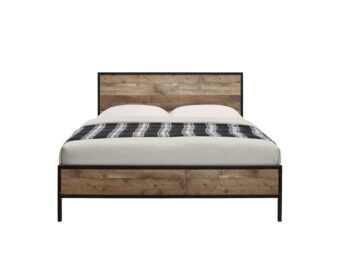 Zeya 4’6 Double Bed | Rustic Finish