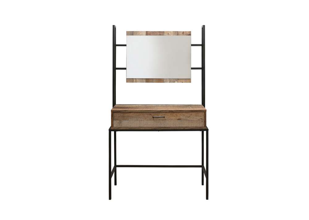 Zeya Dressing Table & Mirror Rustic Oak World