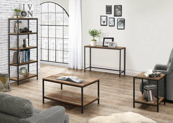 Zeya 5 Tier Bookcase| Metal Frame