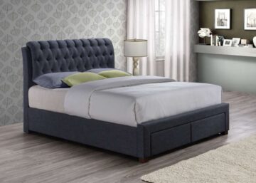 Fazeley Charcoal Grey 4’6 Double Bed