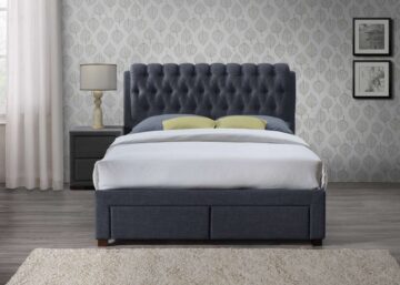 Fazeley Charcoal Grey 4’6 Double Bed