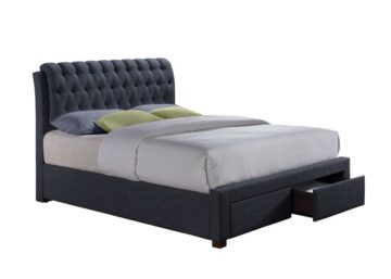 Fazeley Charcoal Grey 4’6 Double Bed
