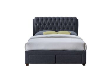 Fazeley Charcoal Grey 4’6 Double Bed