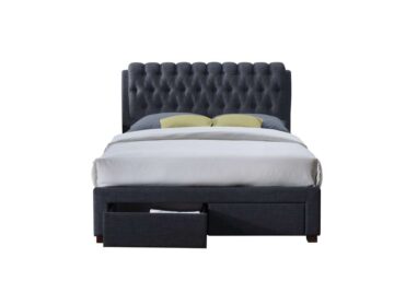 Fazeley Charcoal Grey 4’6 Double Bed