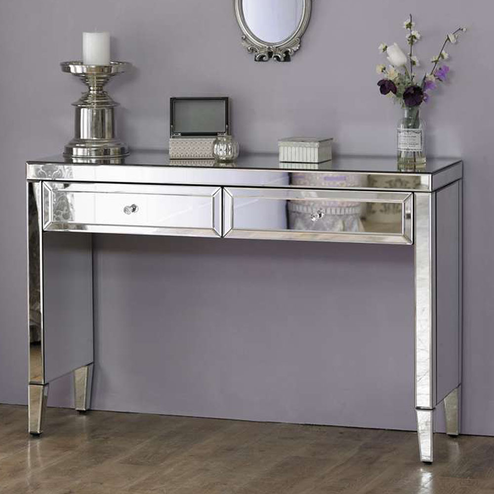 Rugeley 2 Drawer Console Table Mirrored