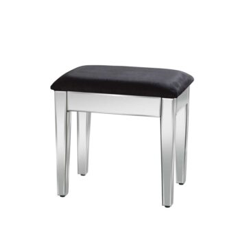 Rugeley Silver Stool | Mirrored