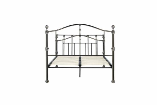 Victoria Double Bed | Nickel
