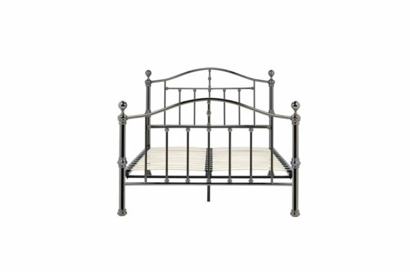 Victoria Double Bed | Nickel