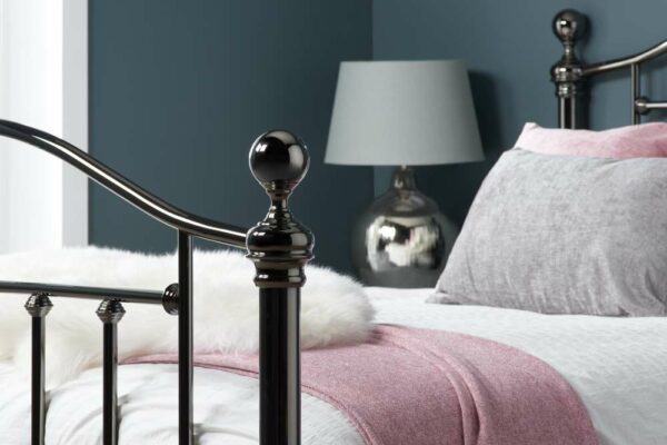 Victoria Double Bed | Nickel