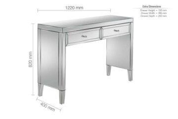 Rugeley 2 Drawer Console Table | Mirrored