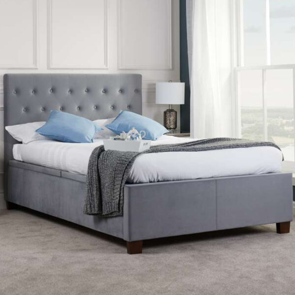 Washington Double Ottoman Bed | Grey