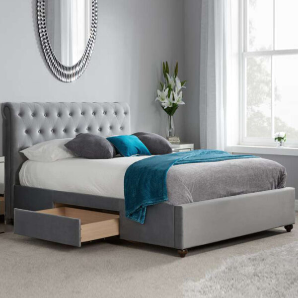 Westhil Super King Bed | Grey