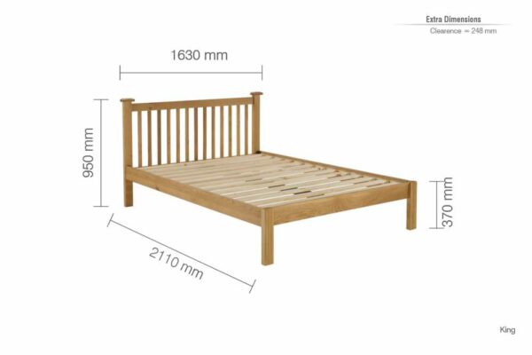 Fernando King Bed | Oak