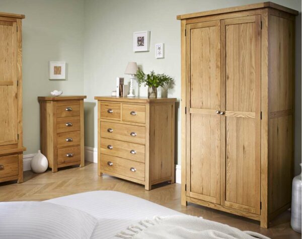 Fernando Small 3 Drawer Bedside | Oak